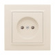 EKF Basic Минск Бежевый Розетка б/з, со шторками, 10 А, СП