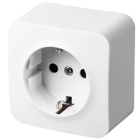 Jasmart FS Белый Розетка 1-ая со шт, накладного монтажа, 16AX 250V~