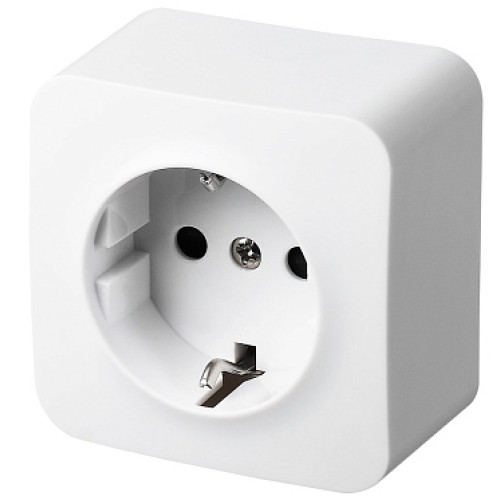 Jasmart FS Белый Розетка 1-ая со шт, накладного монтажа, 16AX 250V~