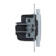 Legrand/Daccord SUNO Алюминий Розетка 2К+З 16А 250В.Винтовые зажимы.