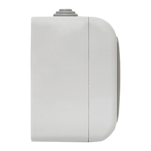 EKF PROxima Мурманск Розетка 2-местная 16А с заземлением с крышкой IP54 серый с защитными шторками