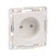 EKF PROxima Стокгольм Белый Розетка б/з, со шторками, 10 А