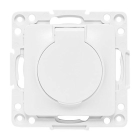 EKF PROxima Стокгольм Белый Розетка с/з, со шторками и крышкой, 16А, IP44