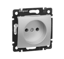 Legrand Valena Алюминий Розетка 1-ая б/з
