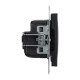Legrand/Daccord SUNO Антрацит Розетка 2К+З 16А 250В с защитными шторками. Винтовые зажимы.