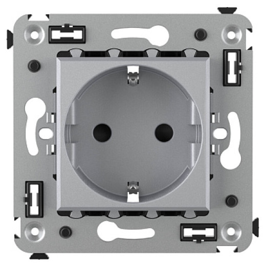 DKC Avanti Розетка в стену, 2P+E, с з/ш, 