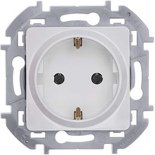 Legrand/Daccord INSPIRIA Белый Розетка 2К+З - немецкий стандарт - 16 А - 250 В