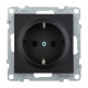 Legrand/Daccord SUNO Антрацит Розетка 2К+З 16А 250В с защитными шторками. Винтовые зажимы.