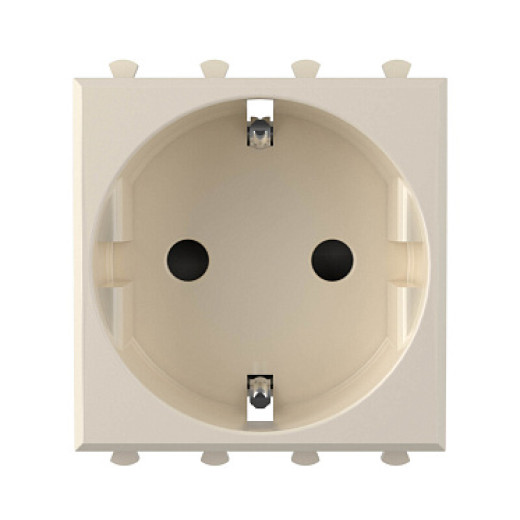 DKC Avanti Розетка модульная, 2P+E, с з/ш, 
