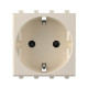 DKC Avanti Розетка модульная, 2P+E, с з/ш, 