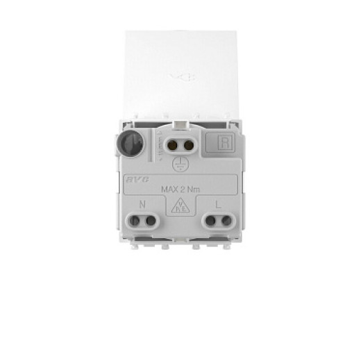 DKC Avanti Розетка с крышкой модульная, 2P+E, с з/ш, 