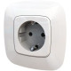 Legrand Valena ALLURE DIY Бел Розетка 1-ая с/з, безвинт.зажим