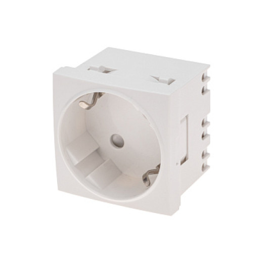 REXANT Розетка электрическая 45x45, CEE 7/4, 2K+3, 16A, белая