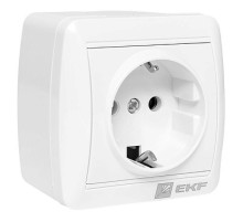 EKF Владивосток Розетка 1-местная 16А с заземлением IP44