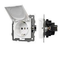 Arlight Механизм розетки влагозащищённый SCT-MCP-PL-WH-V (250V, 16A) (-)