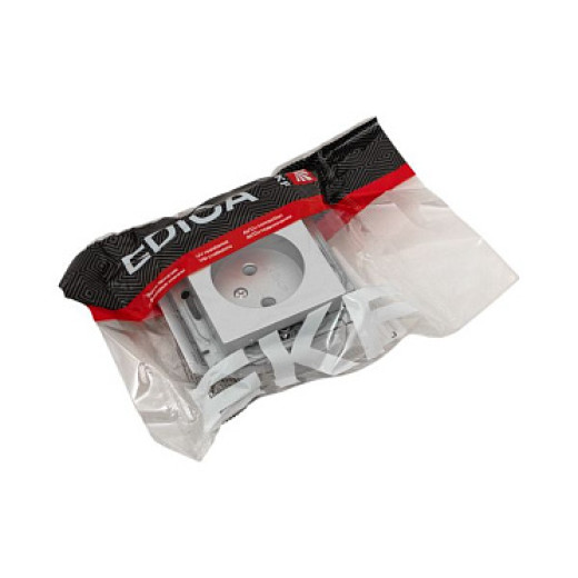 EKF Эпика Механизм розетки, 16А, без заземления, без шторок, алюминий