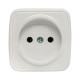 EKF Basic Минск Белый Розетка б/з, 10А, ОП