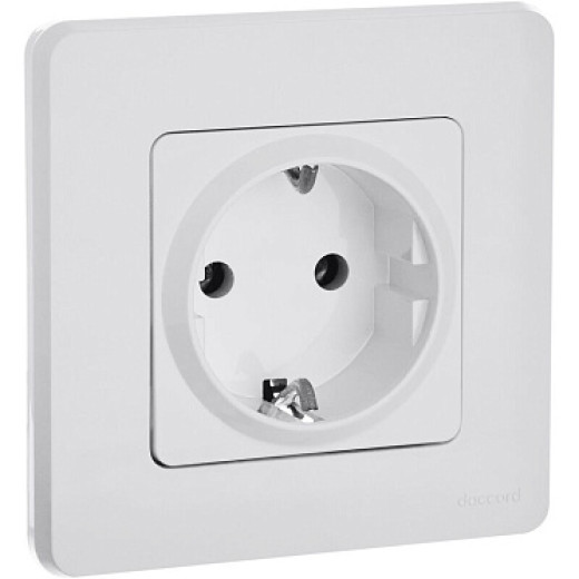 Legrand/Daccord INSPIRIA Белый Розетка 2К+З - немецкий стандарт - 16 А - 250 В