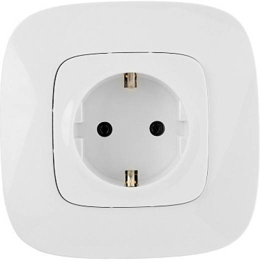 Legrand Valena ALLURE DIY Бел Розетка 1-ая с/з, безвинт.зажим