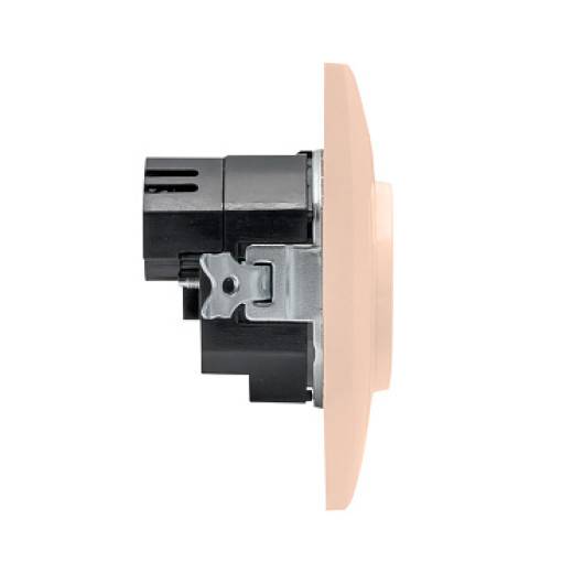 EKF PROxima Валенсия розетка 1-местная с/з 16А кремовая с защ. штор. с 2 USB 2,1А