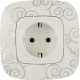 Legrand Valena ALLURE DIY Бел Розетка 1-ая с/з, безвинт.зажим