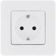 Legrand/Daccord INSPIRIA Белый Розетка 2К+З - немецкий стандарт - 16 А - 250 В