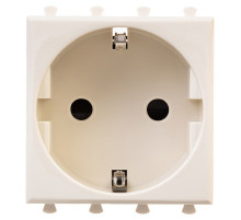 DKC Avanti Розетка модульная, 2P+E, с з/ш, 