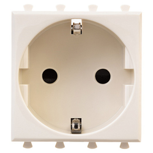 DKC Avanti Розетка модульная, 2P+E, с з/ш, 