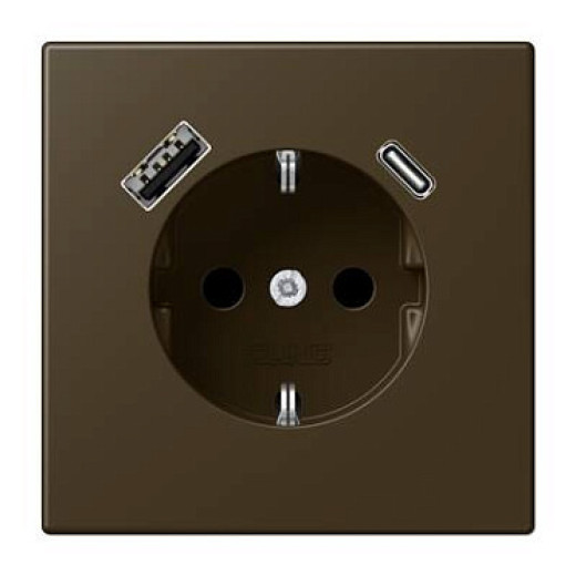 JUNG Розетка SCHUKO® с USB-зарядным устройством, тип A + тип С