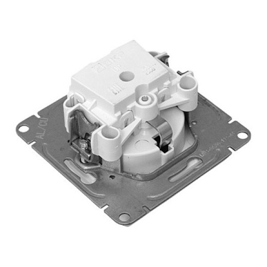 EKF Эпика Механизм розетки, 16А, IP44, с заземлением, со шторками, c крышкой, белый