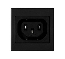 Simon Connect Графит Плата c 1-м разъёмом мама IEC320, 45х45мм