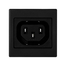 Simon Connect Графит Плата c 1-м разъёмом мама IEC320, 45х45мм