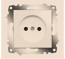 ABB Cosmo Алюминий Розетка б/з с защитными шторками