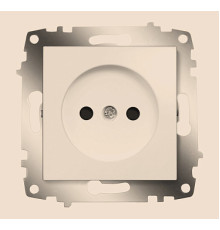 ABB Cosmo Алюминий Розетка б/з с защитными шторками
