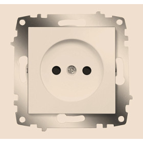 ABB Cosmo Алюминий Розетка б/з с защитными шторками
