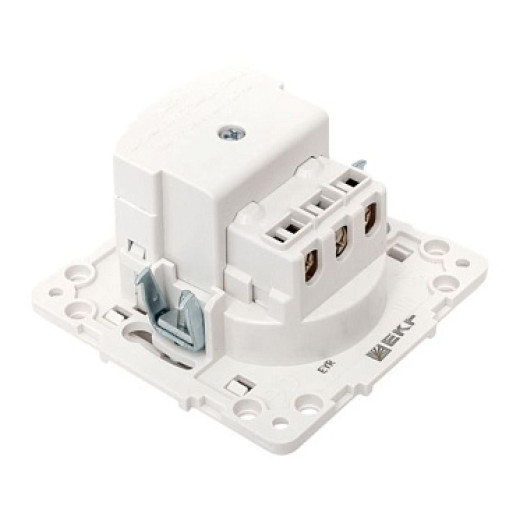 EKF Стокгольм Механизм Розетки 1-местной с/з, USB A+C 16А винтовые клеммы белый с защ. штор.