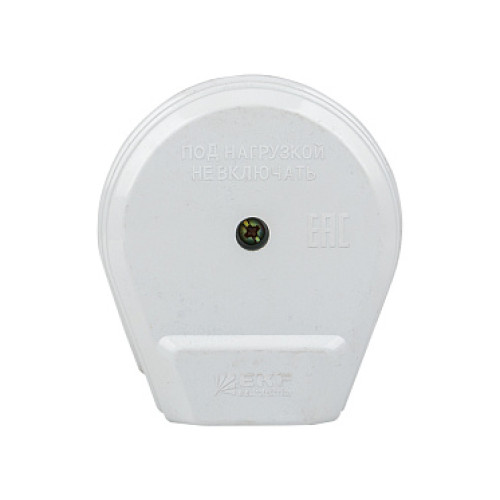 EKF PROxima Разъем РШ-ВШ 32А 250В 2P+PE (ОУ) пластиковый бел.