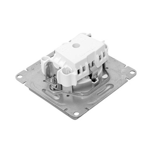 EKF Эпика Механизм розетки, 16А, IP44, с заземлением, со шторками, c крышкой, алюминий