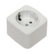 EKF Basic Минск Белый Розетка с/з, 16А, ОП