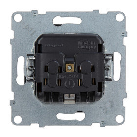 Legrand/Daccord SUNO Антрацит Розетка 2К+З 16А 250В.Винтовые зажимы.
