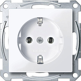 Schneider Electric Merten SM Бел Актив Розетка с/з безвинт. зажим