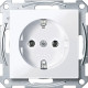 Schneider Electric Merten SM Бел Актив Розетка с/з безвинт. зажим