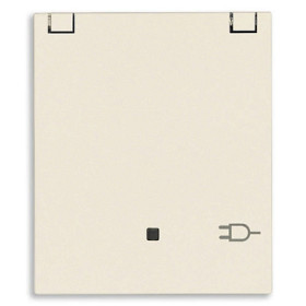 Vimar Розетка 2P+T 16A немецкий стандарт, с крышкой, конопляная