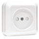 EKF Рим Розетка 1-мест. 10А б/з бел. с защ. штор.