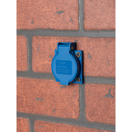 EKF PROxima Розетка 112 панельная скрытая с крышкой 2Р+PЕ 16А 220В IP44