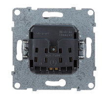 Legrand/Daccord SUNO Алюминий Розетка 2К 16А 250В. Винтовые зажимы.