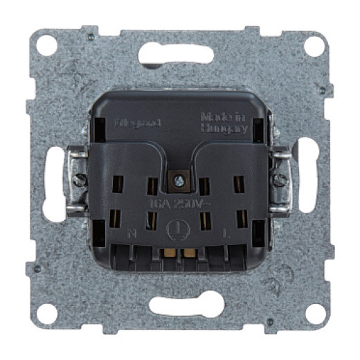 Legrand/Daccord SUNO Алюминий Розетка 2К 16А 250В. Винтовые зажимы.