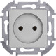 Legrand/Daccord INSPIRIA Алюминий Розетка 2К - 16 А - 250 В