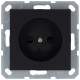 Jasmart G Антрацит Розетка б/з со шторками 16A 250V~
