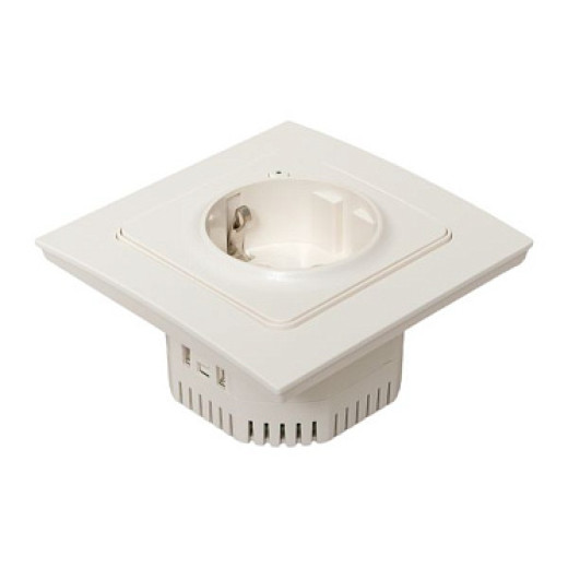 EKF Connect Умная розетка Стокгольм 1-местная 16А белый Zigbee